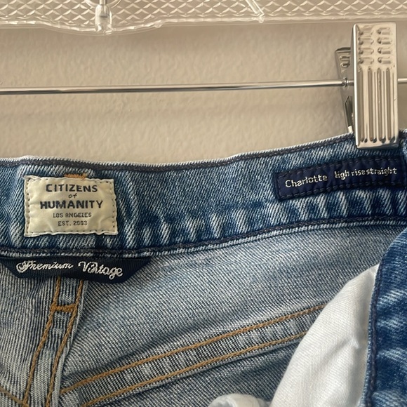 Citizens of Humanity Charlotte High Rise Straight Jeans - Picture 5 of 6